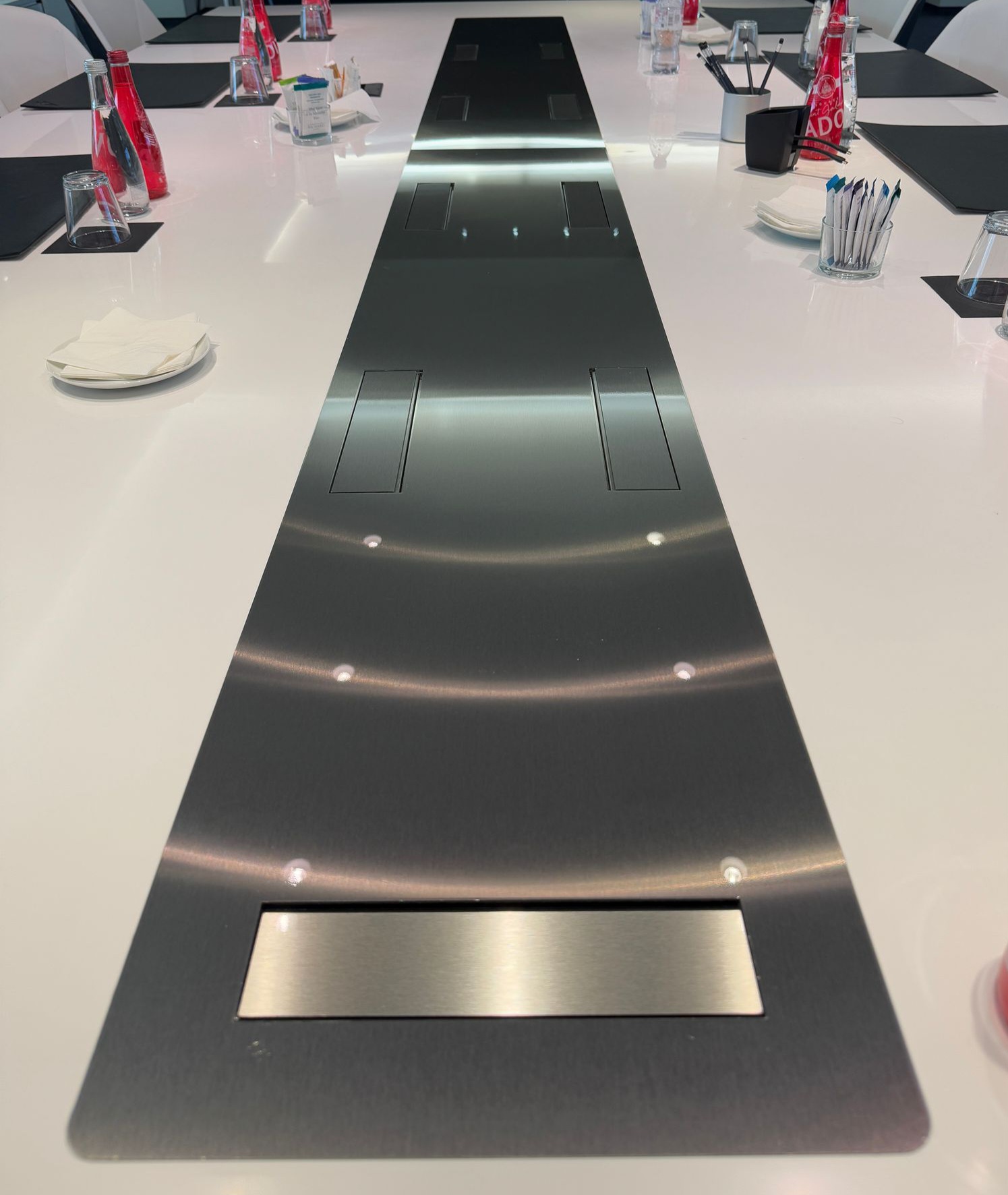 Table de réunion en INOX 304l brossé